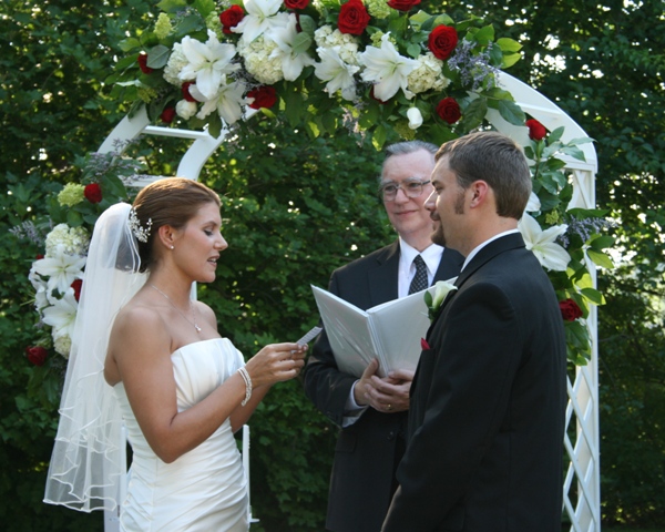 Andrea wrote her own heart-felt vows.