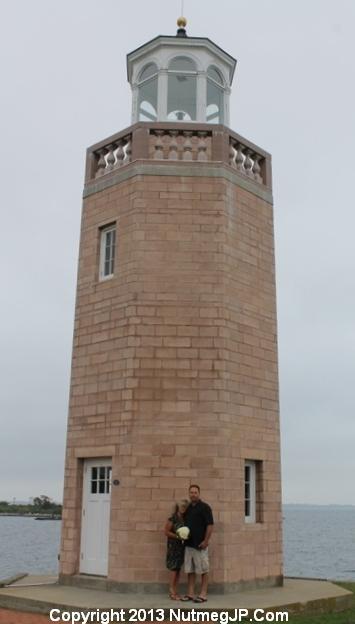 The Avery Point Lighthouse is a popular place to elope.
