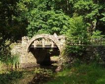 The stone bridge near the lily pond is a favorite place for pre-wedding pictures or post-wedding photos