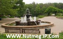 The fountain in Mohegan Park center, Norwich, CT
