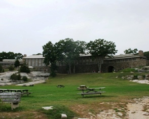 The Rocky Neck State Park pavilion, in East Lyme, CT